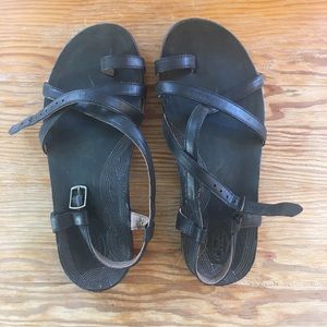 Black Chaco Sandals W8